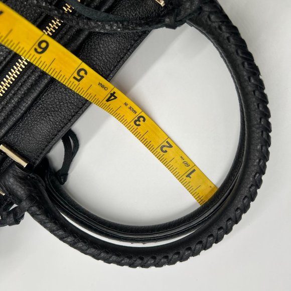 Rebecca Minkoff Black Leather Regan Satchel - Picture 5 of 16